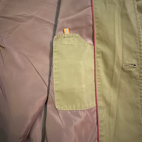 Massimo Dutti Vintage Men's Field Jacket XL Y2K Green Safari Coat Western Army - Picture 11 of 16